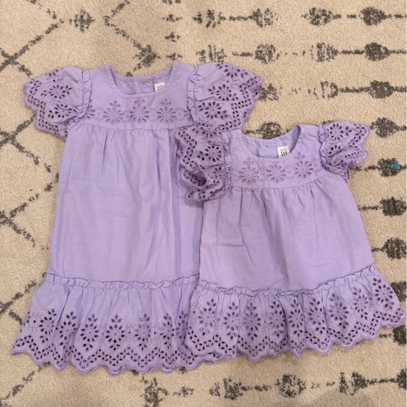 GAP Other - GAP Lavender Eyelet Kids Dress Set